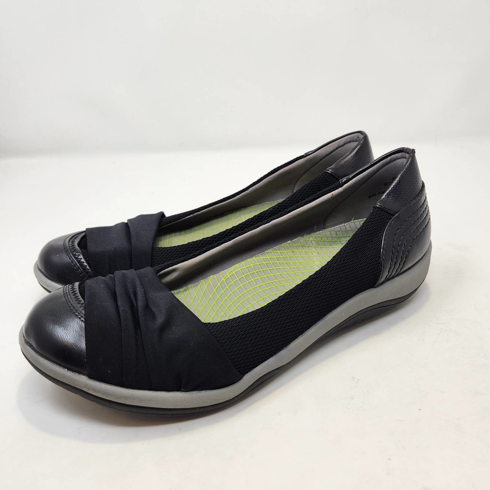 ZiBu Womens Janeta Black Slip On Comfort Flats 7.5 M Walking Arch Support Shoes - Picture 4 of 8